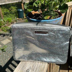 Silver Metallic Clutch, Isabella Scott, Sydney Austalia